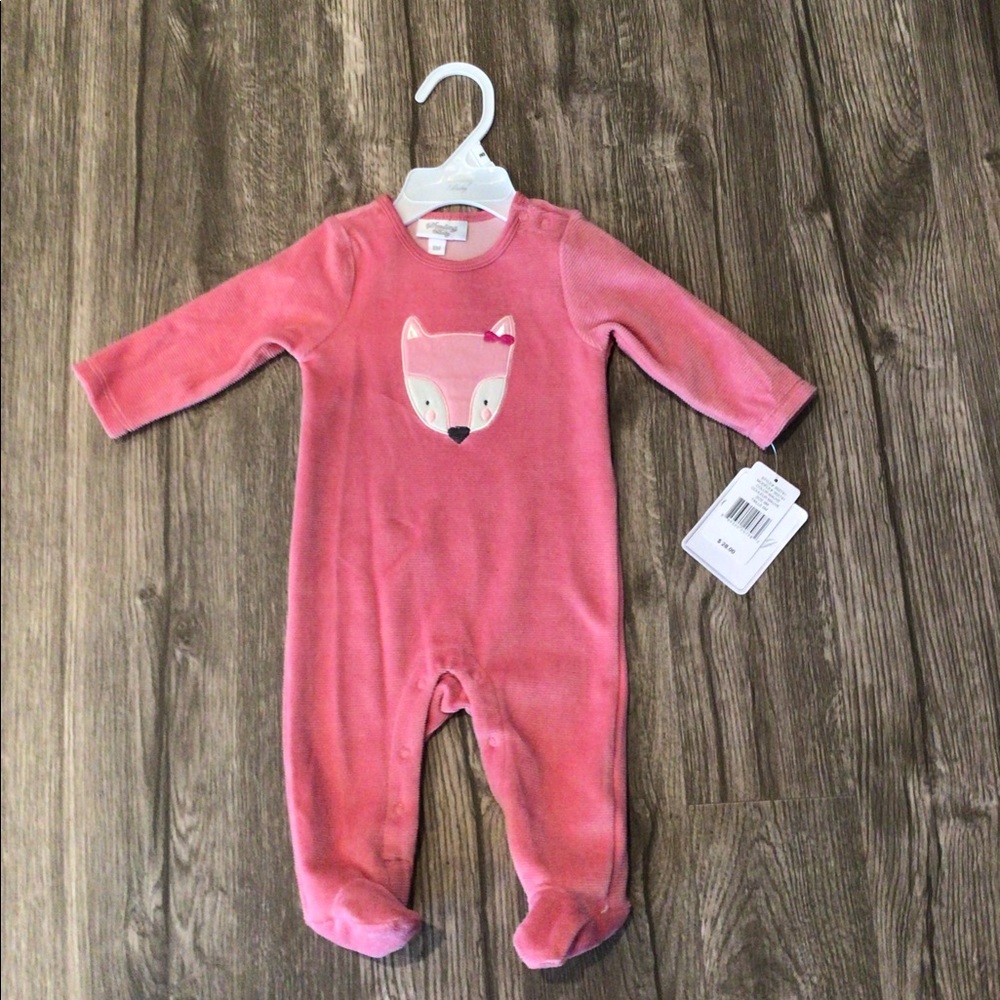 Sterling Baby Footsie - Pink Fox